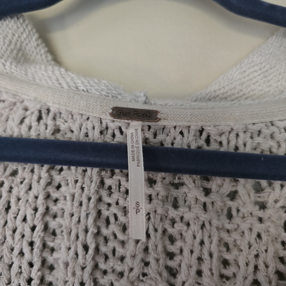 Free People Elan Tierra Cable Knit Hoodie Sweater - Picture 5 of 8